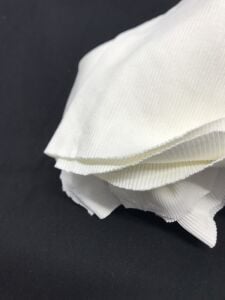 İnce Kaşkorse Kumaş Ekru - Parça 55x130 cm