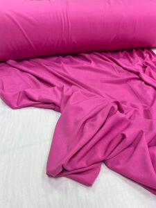 Koyu Pembe Esnek Dökümlü Buzi Jarse Penye (ENDE BELLİ BELİRSİZ ÇİZGİLER)