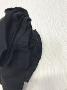 İnce Esnek Lakost Kumaş Siyah, Parça 80x150 cm