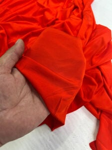 Nar Çiçeği Esnek Dökümlü Buzi Jarse Penye / Astar Kumaş