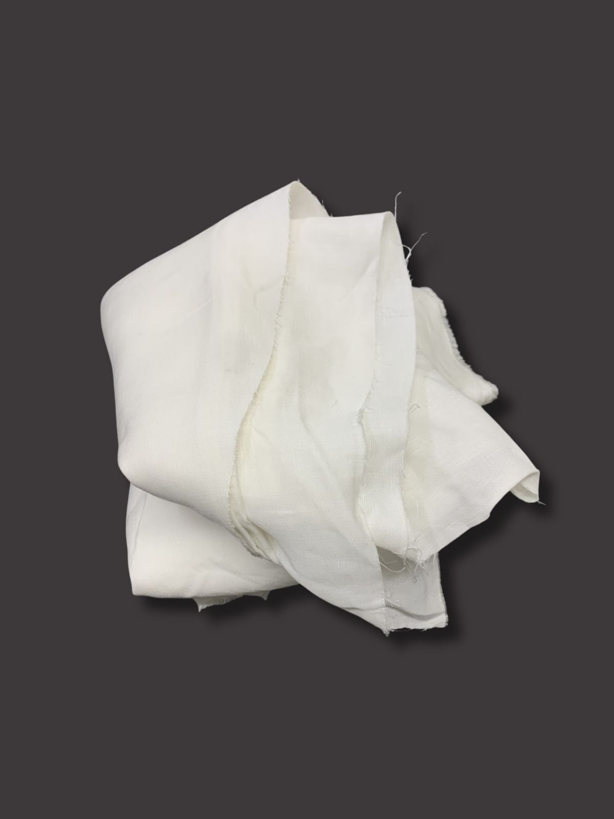 Ekru Kalın Ham Keten Kumaş, Parça 350x140 cm (HAFİF KİRLİ)