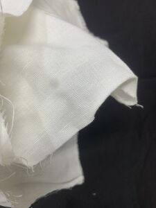 Ekru Kalın Ham Keten Kumaş, Parça 350x140 cm (HAFİF KİRLİ)