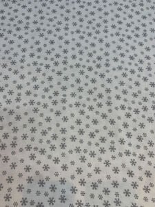 Pazen Benzeri, Kar Tanesi Desenli Ekru Kışlık Kumaş - Hafif Şardonlu