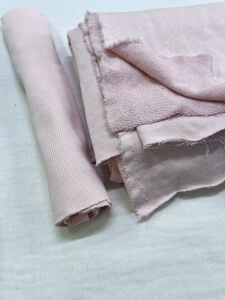 Ribanalı 3 İplik Kumaş, Parça 95x180 cm - Pembe