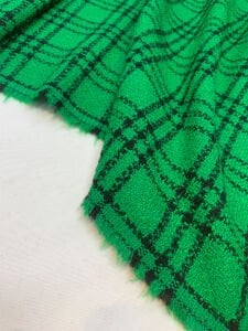 Yeşil Siyah Ekose Şanel Kumaş – Ceketlik & Takımlık