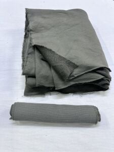 Ribanalı 3 İplik Kumaş, Parça 120x180 cm - Küf Yeşili