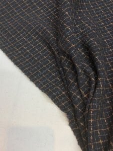 Siyah Kahve Füme Ekose Şanel Kumaş – Ceketlik & Takımlık