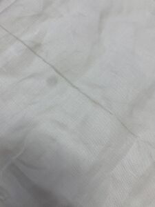 Ekru Kalın Ham Keten Kumaş, Parça 160x150 cm (HAFİF KİRLİ)