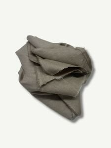 Sütlü Kahve Kalın Ham Keten Kumaş, Parça 150x140 cm