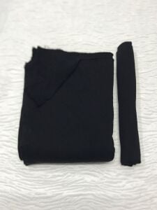 Ribanalı 3 İplik Kumaş Siyah – Parça 100x180 cm