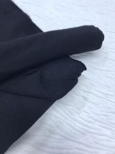 Ribanalı 3 İplik Kumaş Siyah – Parça 100x180 cm