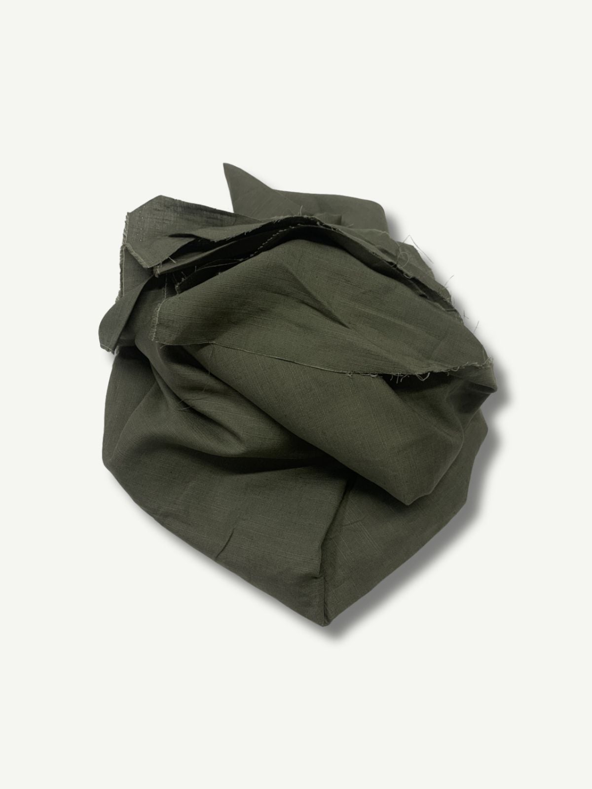 Haki Kalın Ham Keten Kumaş, Parça 285x150 cm