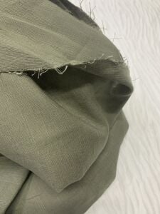 Haki Kalın Ham Keten Kumaş, Parça 285x150 cm