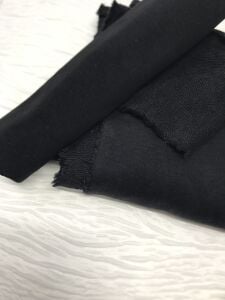 Ribanalı 3 İplik Kumaş Siyah – Parça 80x190 cm