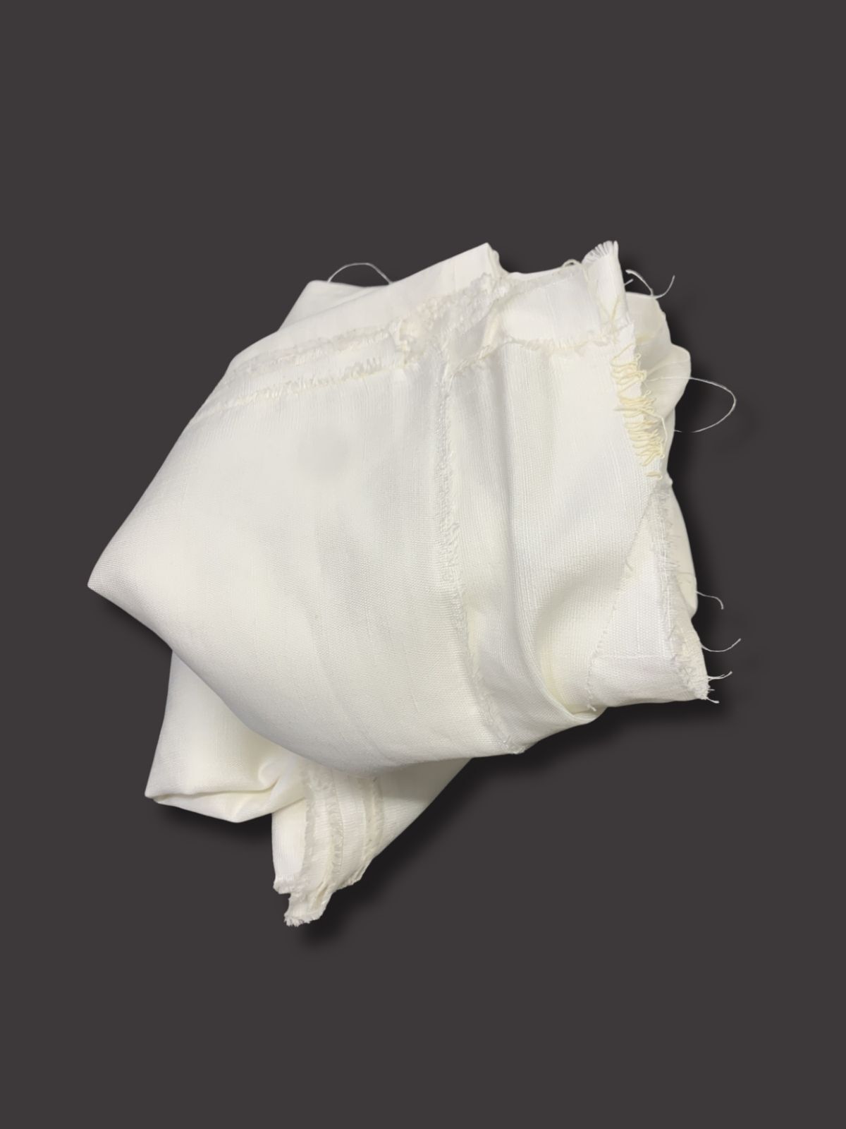 Ekru Kalın Ham Keten Kumaş, Parça 140x160 cm