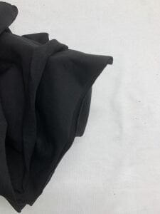 Siyah Likralı Süprem Kumaş, Parça 75x180 cm