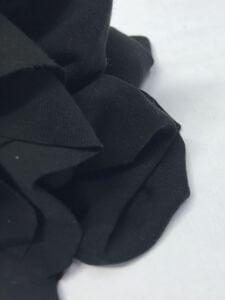 Bebe Ribana Penye Kumaş, Parça 95x150 cm Siyah Renk