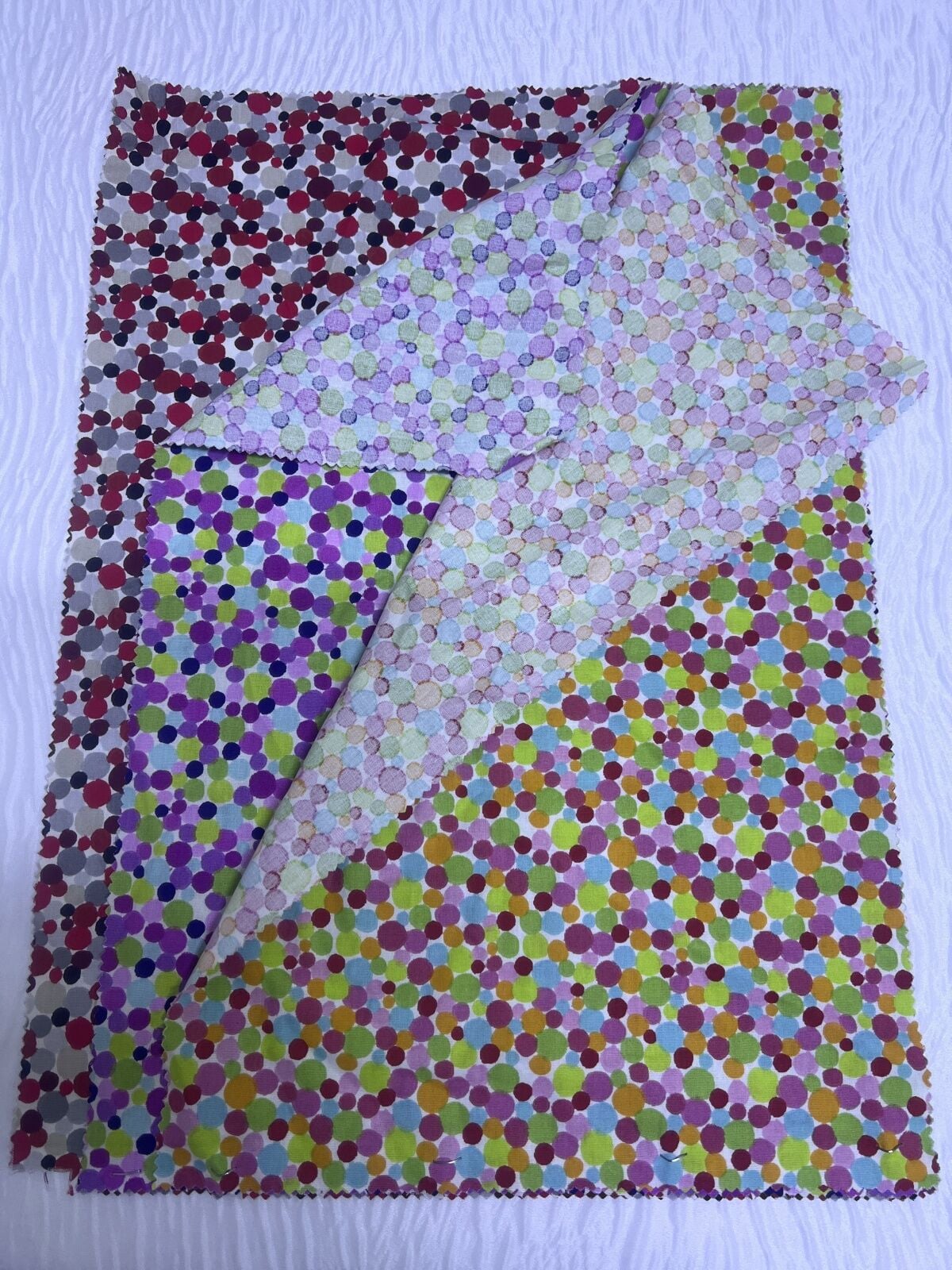 3 adet Poplin Kumaş Desenli, Parça 50x30 cm - Patchwork Kumaşları