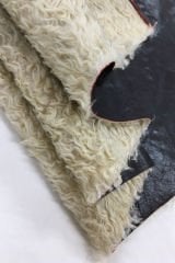 Kürk Astarlı Bordo Deri Kumaş