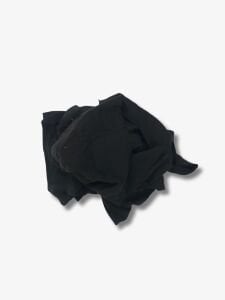 Siyah Bebe Ribana Penye Kumaş, Parça 70x85 cm