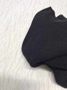 Ribana Fitilli Kumaş Siyah – Parça 35x80 cm