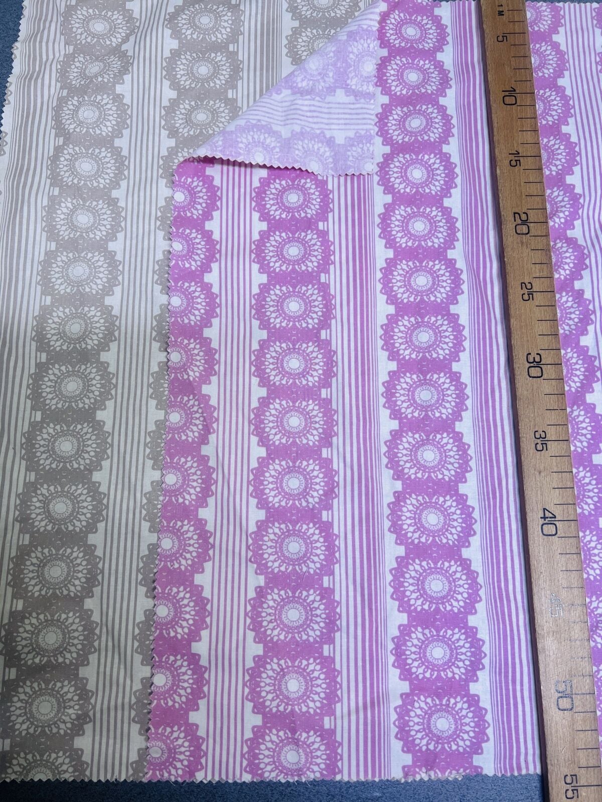 2 adet Poplin Kumaş Desenli, Parça 50x30 cm - Patchwork Kumaşları