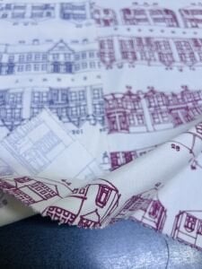 2 adet Duck Kumaş Desenli, Parça 50x30 cm - Patchwork Kumaşları