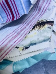 6 adet Duck Kumaş Desenli, Parça 50x30 cm - Patchwork Kumaşları