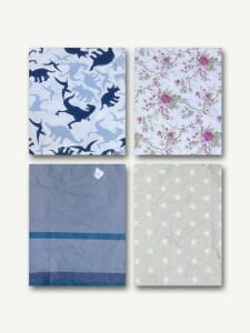 8 adet Poplin Kumaş Desenli, Parça 50x30 cm - Patchwork Kumaşları