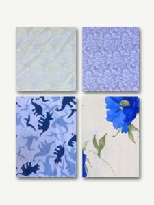 8 adet Poplin Kumaş Desenli, Parça 50x30 cm - Patchwork Kumaşları