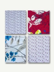 8 adet Poplin Kumaş Desenli, Parça 50x30 cm - Patchwork Kumaşları