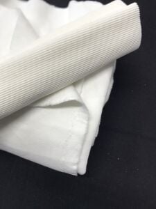 Ribanalı Şardonlu 3 İplik Kumaş Ekru, Parça 80x170 cm (KALEM İZİ VAR)