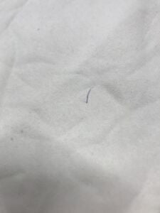 Ribanalı Şardonlu 3 İplik Kumaş Ekru, Parça 80x170 cm (KALEM İZİ VAR)