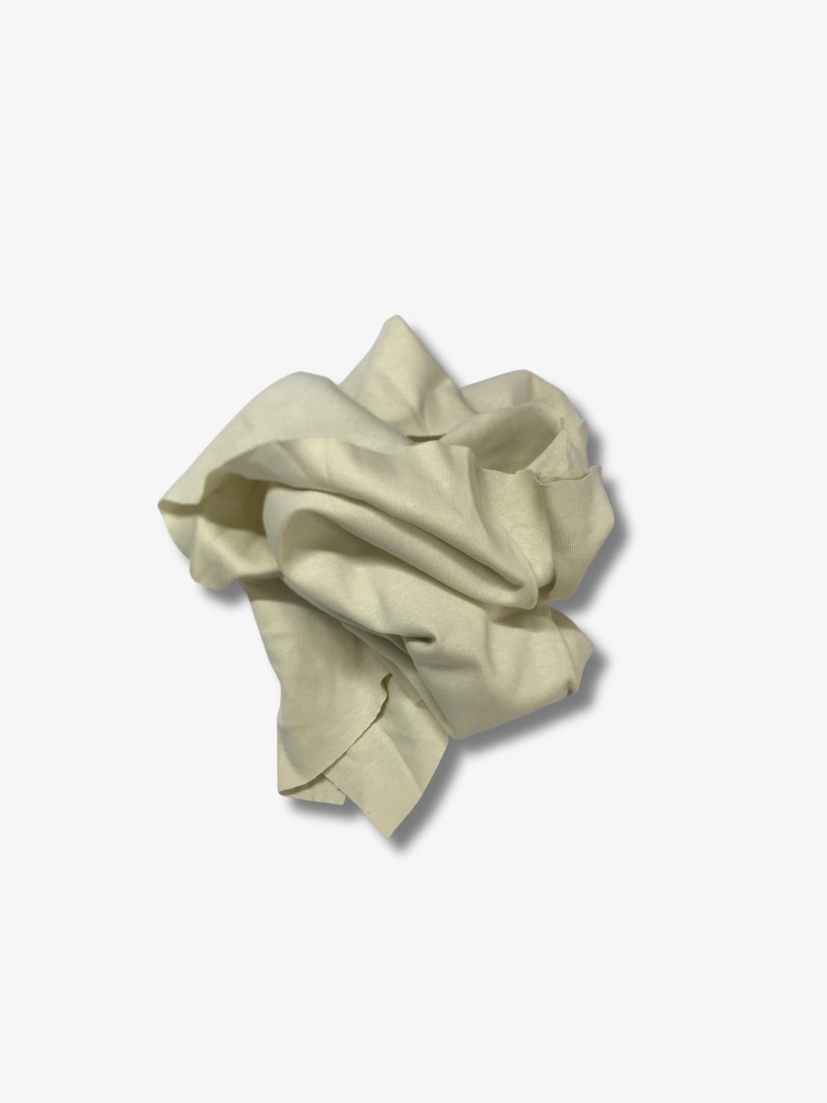 Krem Kalın Bebe Ribanası Penye Kumaş, Parça 40x150 cm