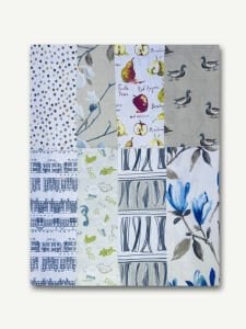 8 adet Duck Kumaş Desenli, Parça 45x30 cm - Patchwork Kumaşları