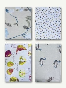 8 adet Duck Kumaş Desenli, Parça 45x30 cm - Patchwork Kumaşları