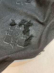 Kışlık Hafif Şardonlu Saçaklı Kumaş – Antrasit