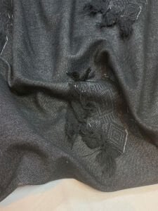 Kışlık Hafif Şardonlu Saçaklı Kumaş – Antrasit