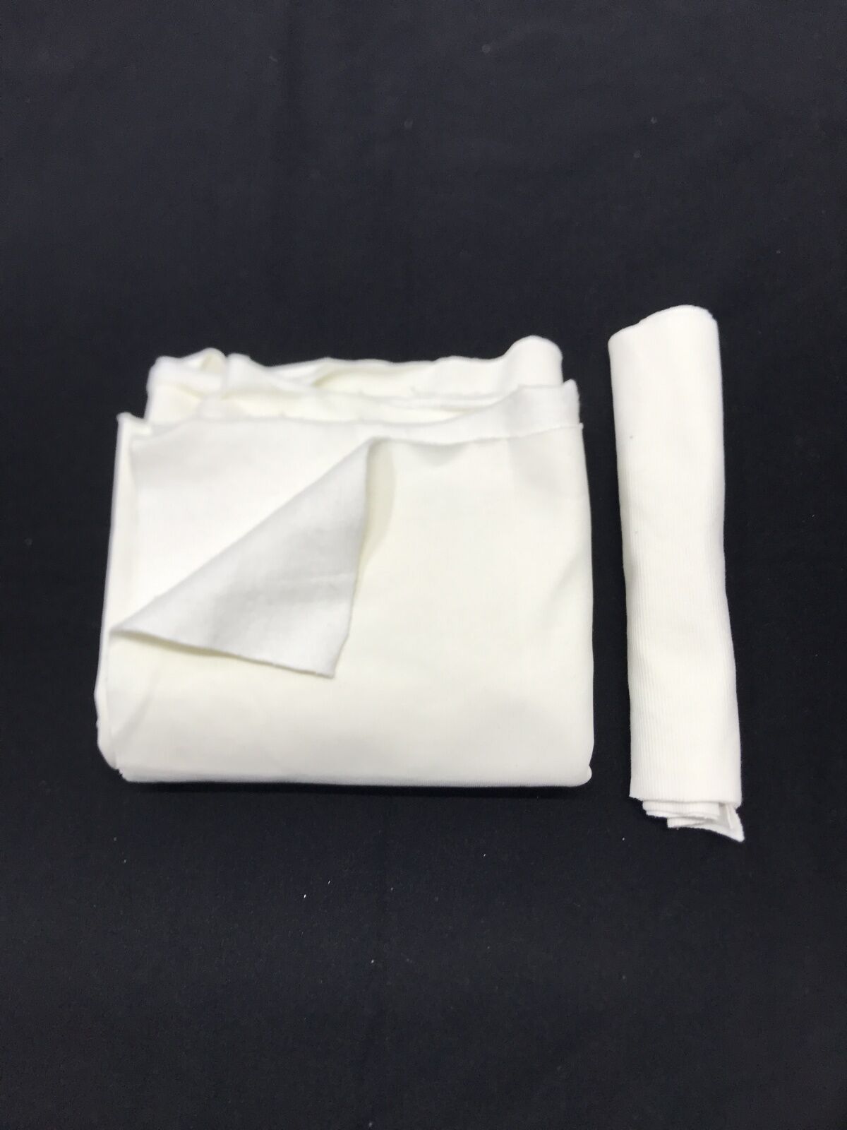 Ribanalı Şardonlu 3 İplik Kumaş Ekru Sert Dokulu, Parça 70x180 cm