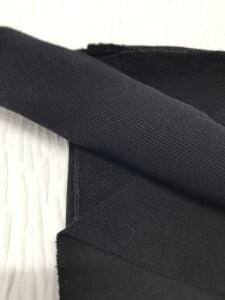 Ribanalı 3 İplik Kumaş Siyah – Parça 75x180 cm