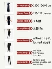 Çelik Penye Esnek Kumaş Seti, Boyları 280-310-500 cm 3 adet