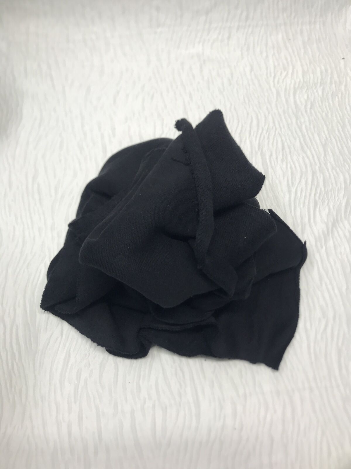 Az Şardonlu 3 İplik Kumaş Siyah, Parça 95x180 cm