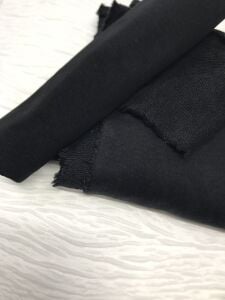 Ribanalı 3 İplik Kumaş Siyah – Parça 75x180 cm