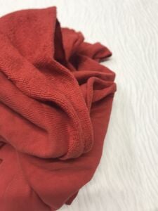 3 İplik Kumaş Kırmızı, Parça 85x100 cm