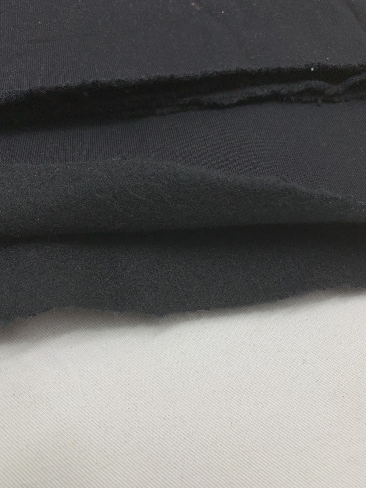 Şardonlu 3 İplik Kumaş, Parça 65x150 cm Siyah