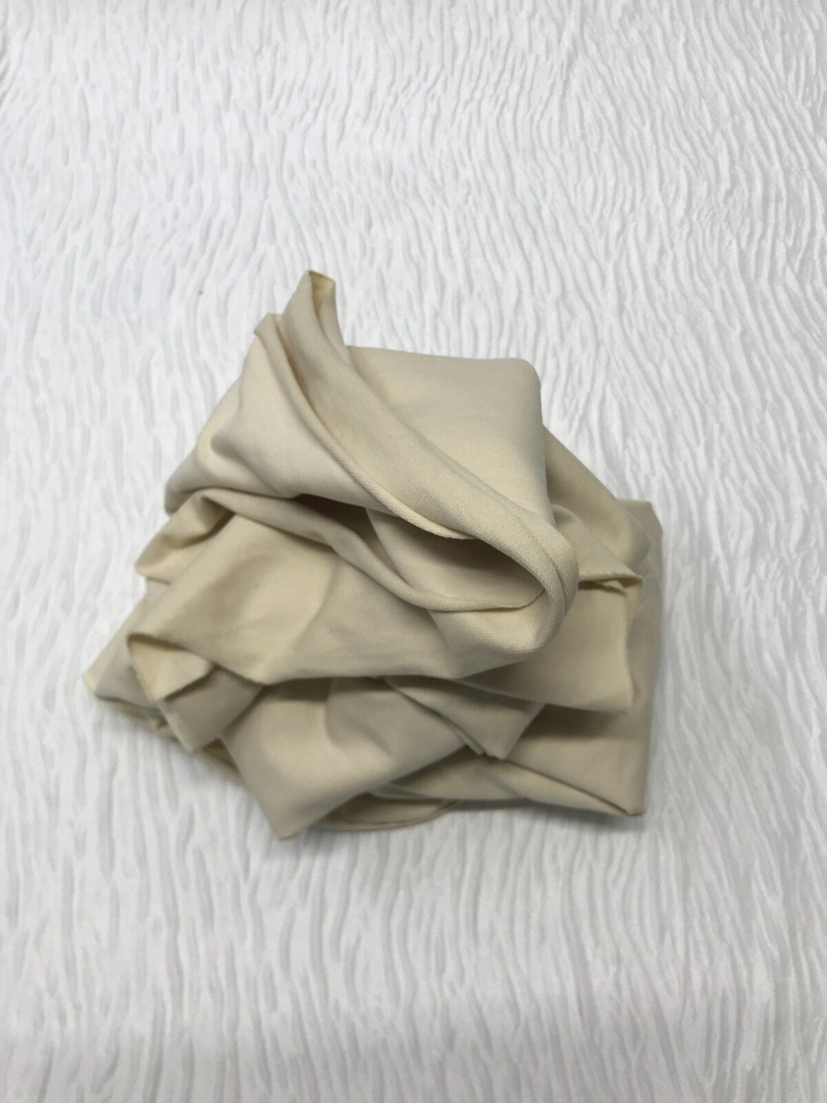 Diz Yapmaz Esnek 2 İplik Kumaş, Parça 85x180 cm - Krem