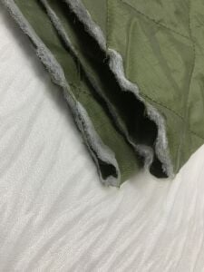 Haki Kapitone Kumaş, Parça 90x150 cm - Çift Taraflı