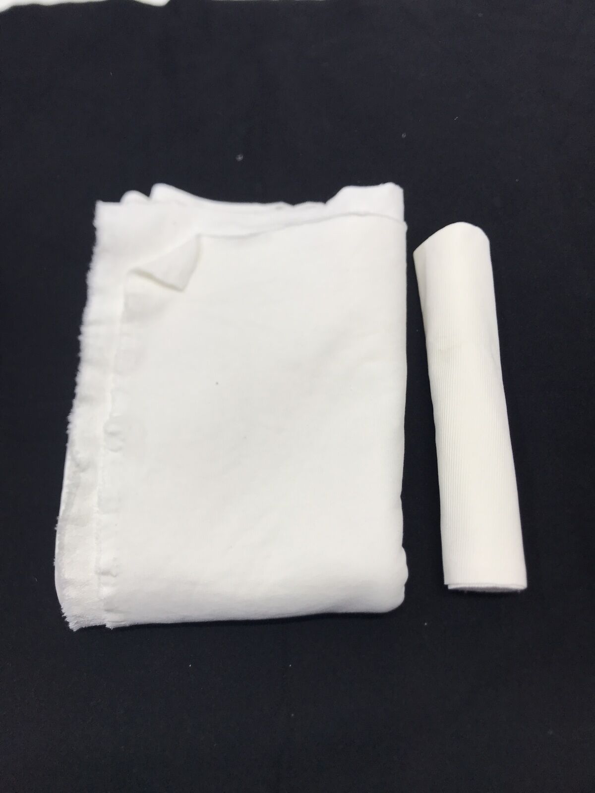 Ribanalı 3 İplik Kumaş Ekru – Parça 120x190 cm