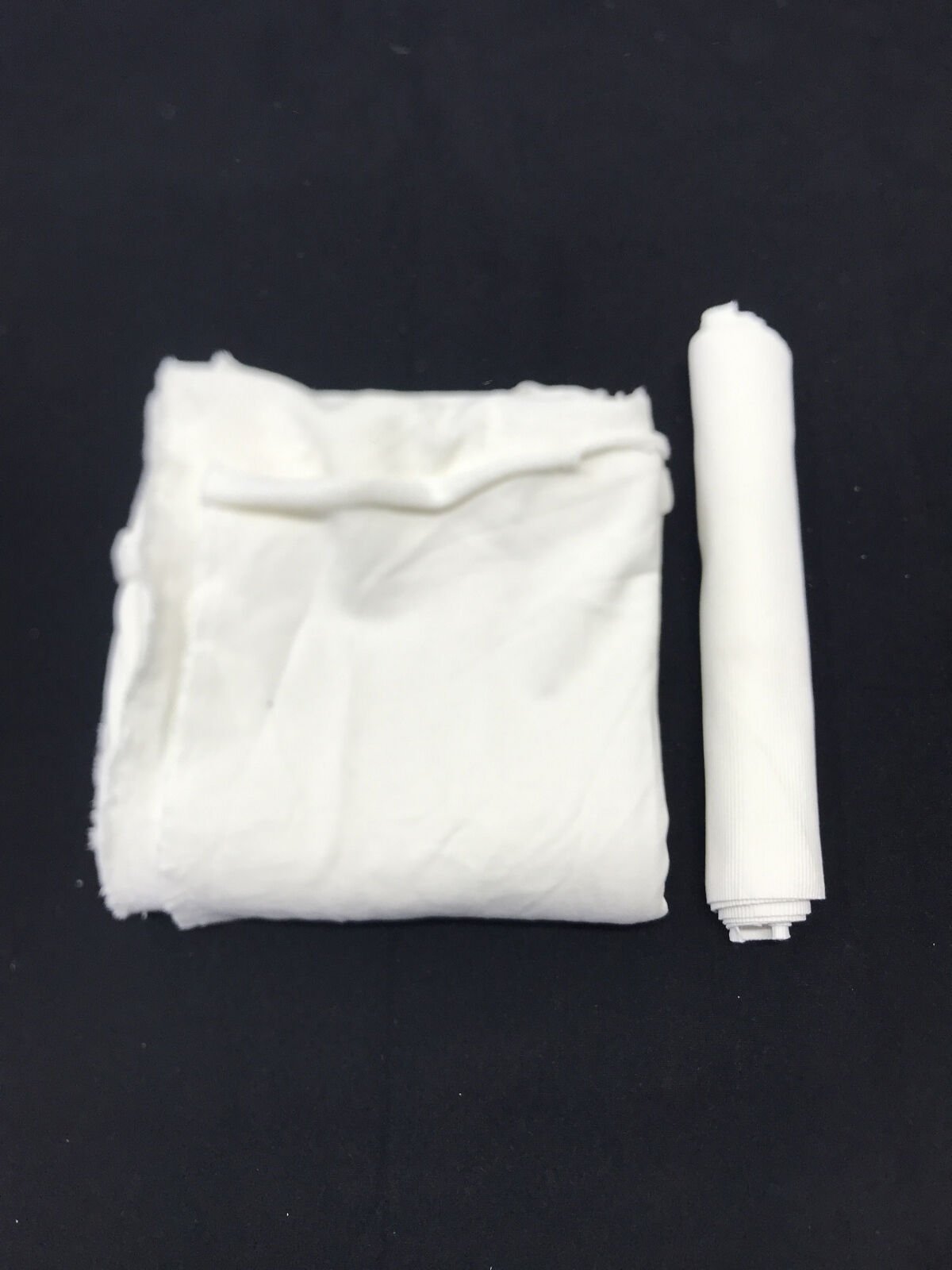 Ribanalı 3 İplik Kumaş Ekru – Parça 90x200 cm