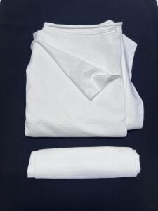 Ribanalı Diz Yapmaz 2 İplik, Parça 105x180 cm - Ekru